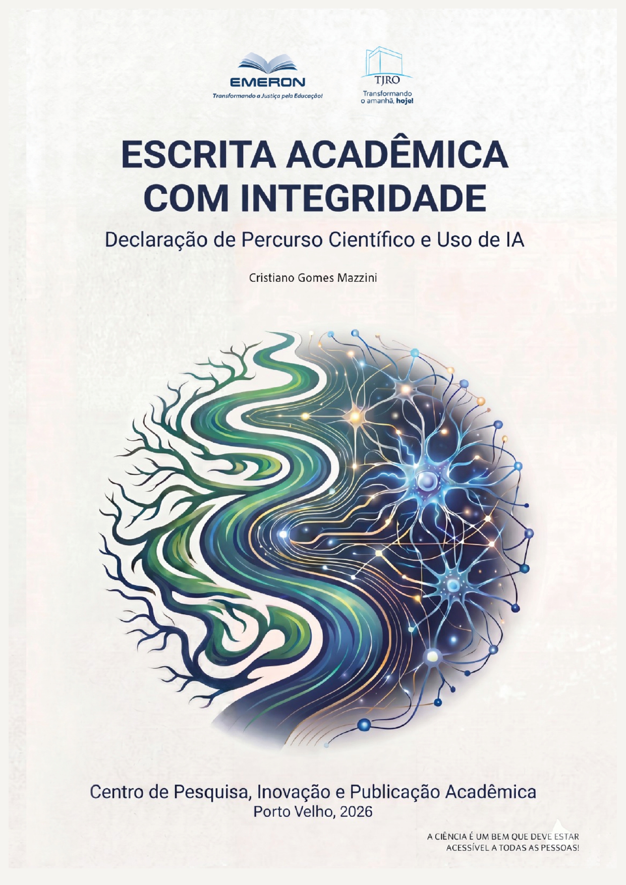 E-book sobre escrita acadêmica com integridade, de autoria do juiz Cristiano Gomes Mazzini, está disponível no site da Emeron; acesse