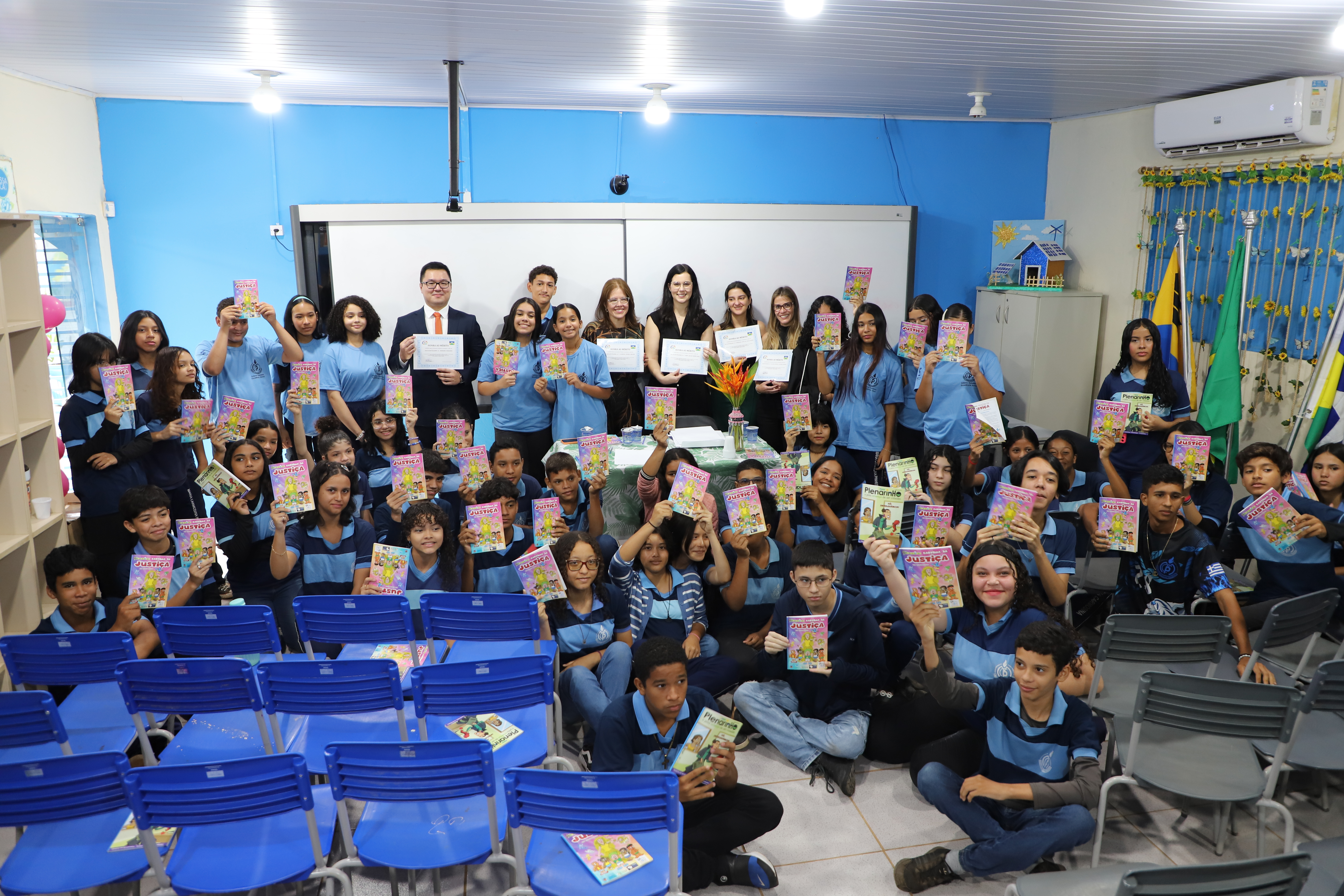 Escolas públicas de Porto Velho recebem palestras de magistrados(as) do PJRO no projeto “Cidadania e Justiça também se aprendem na Escola”  