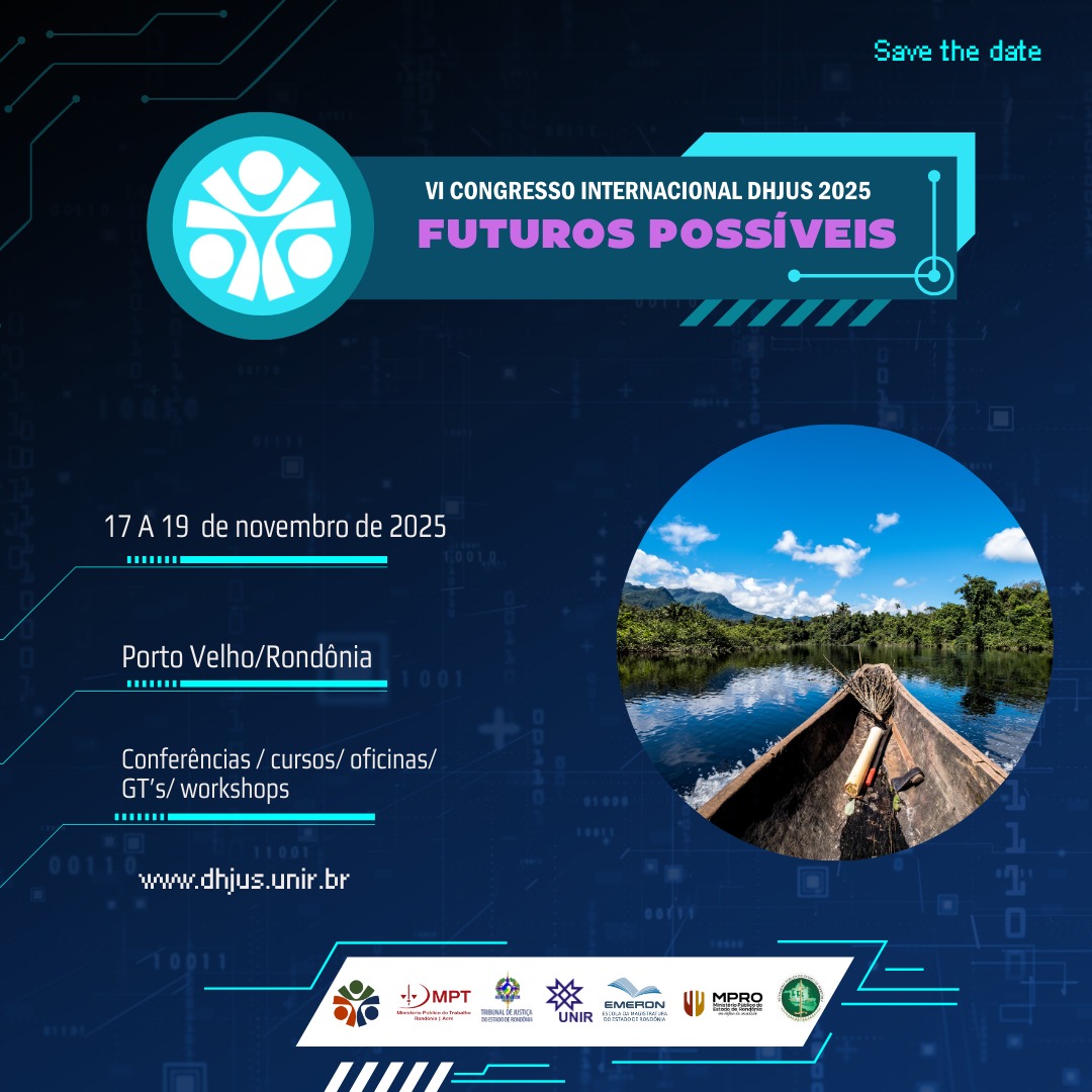 Inscrições abertas para o VI Congresso Internacional DHJUS