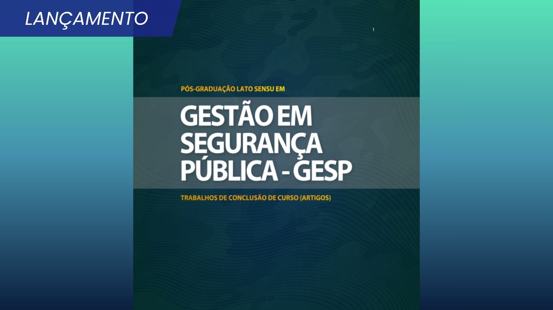Artigos produzidos na Especialização em Gestão em Segurança Pública da Emeron são reunidos em e-book; acesse a obra