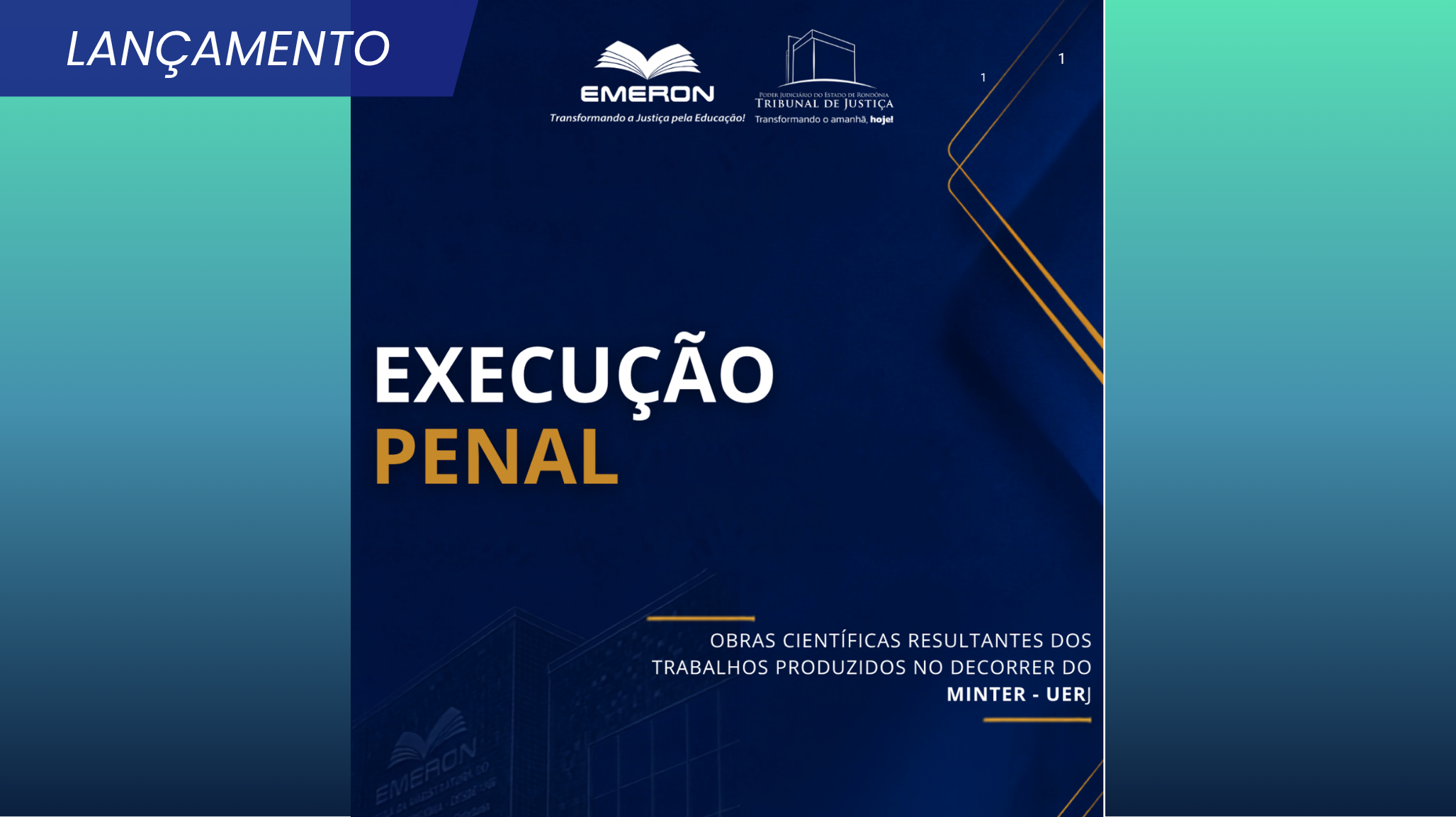 Emeron lança primeiro volume de série de e-books com pesquisas do Mestrado Interinstitucional em Ciências Criminais