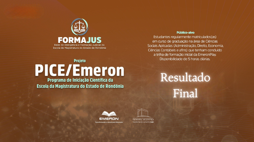 Emeron divulga resultado final do processo seletivo para o Programa de Iniciação Científica